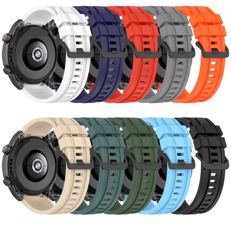 For Huawei Watch 3 Long & Short Sports Solid Color Silicone Watch Band Set(Grey) - Watch Bands by PMC TechLife | Online Shopping South Africa | PMC TechLife