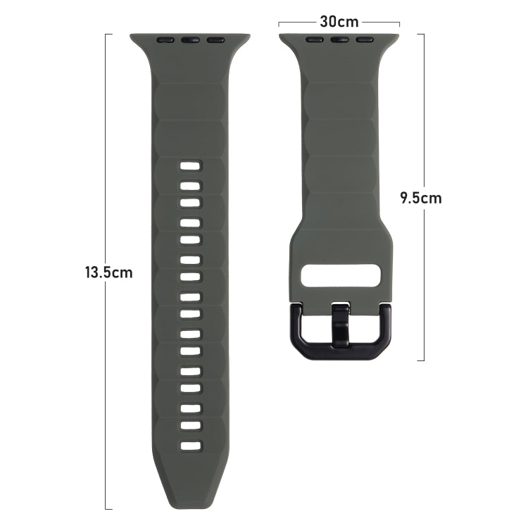 For Apple Watch 2 42mm Ripple Silicone Sports Watch Band(Orange) - Watch Bands by PMC Jewellery | Online Shopping South Africa | PMC Jewellery