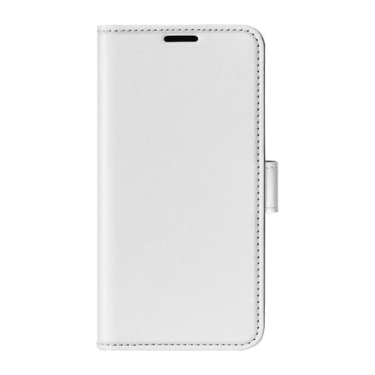 For iPhone 15 Pro Max R64 Texture Horizontal Flip Leather Phone Case(White) - iPhone 15 Pro Max Cases by PMC Jewellery | Online Shopping South Africa | PMC Jewellery