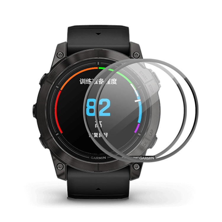 For Garmin Epix Pro Gen 2 47mm 2pcs ENKAY 3D Full Coverage Soft PC Edge + PMMA HD Screen Protector Film - Screen Protector by ENKAY | Online Shopping South Africa | PMC TechLife | Buy Now Pay Later Mobicred