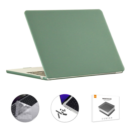 For MacBook Air 15.3 A2941 ENKAY US Version 3 in 1 Matte Protective Case with TPU Keyboard Film & Anti-dust Plugs(Dark Green) - MacBook Air Cases by ENKAY | Online Shopping South Africa | PMC Jewellery