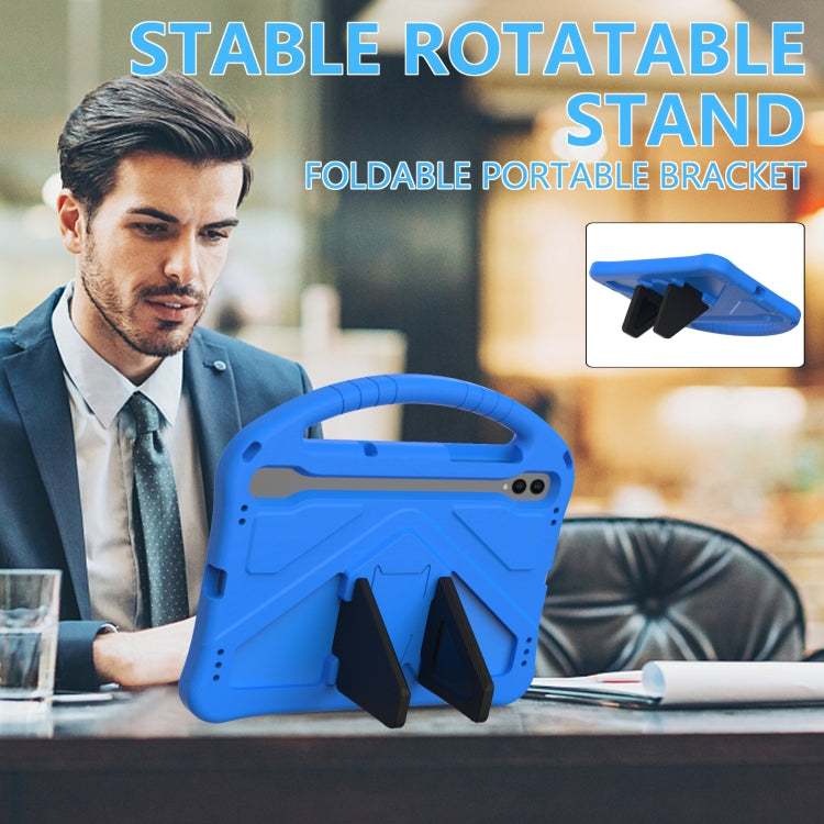 For Samsung Galaxy Tab S7 T870 EVA Shockproof Tablet Case with Holder(Blue) - Galaxy Tab S7 by PMC TechLife | Online Shopping South Africa | PMC TechLife | Buy Now Pay Later Mobicred