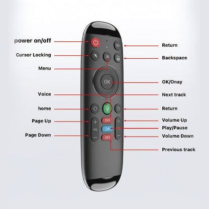 M6 For Home TV Box Smart TV 2.4G Wireless Smart Voice Function Remote Control Fly Mouse - TV by PMC Jewellery | Online Shopping South Africa | PMC Jewellery