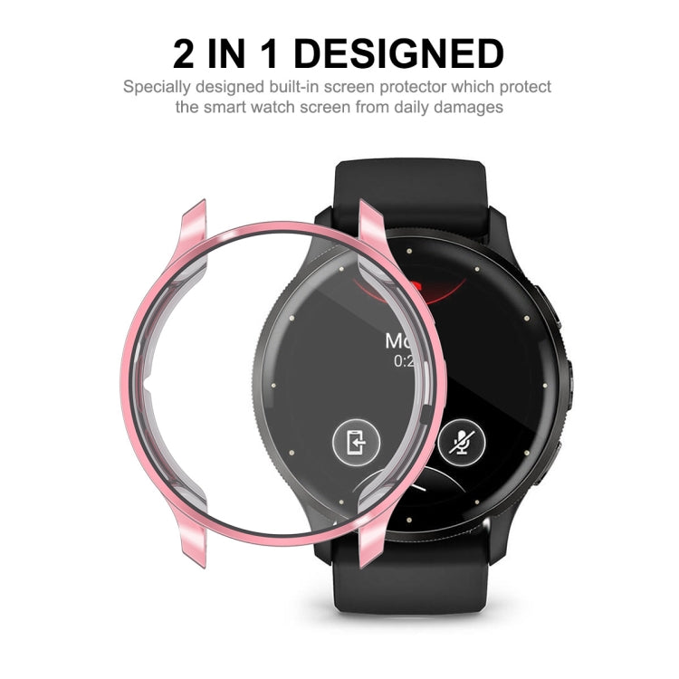 Compatible with Garmin Venu 3S ENKAY Hat-Prince Full Coverage Electroplated TPU Watch Case with Screen Protection(Pink) - free shipping - PMC TechLife - Order now!