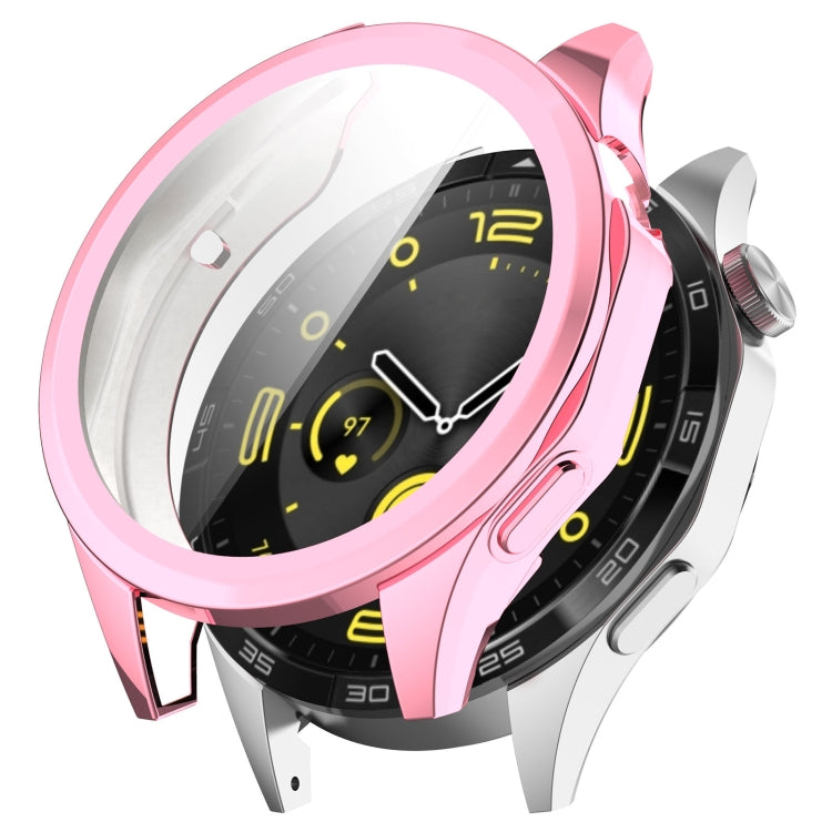 For Huawei Watch GT4 46mm Full Coverage TPU Electroplated Watch Protective Case(Pink) - Watch Cases by PMC TechLife | Online Shopping South Africa | PMC TechLife