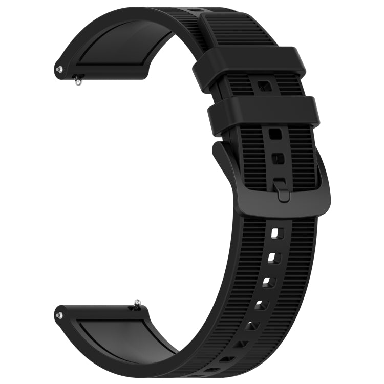 For Huawei Watch Buds 22mm Textured Silicone Solid Color Watch Band(Black) - Watch Bands by PMC TechLife | Online Shopping South Africa | PMC TechLife | Buy Now Pay Later Mobicred