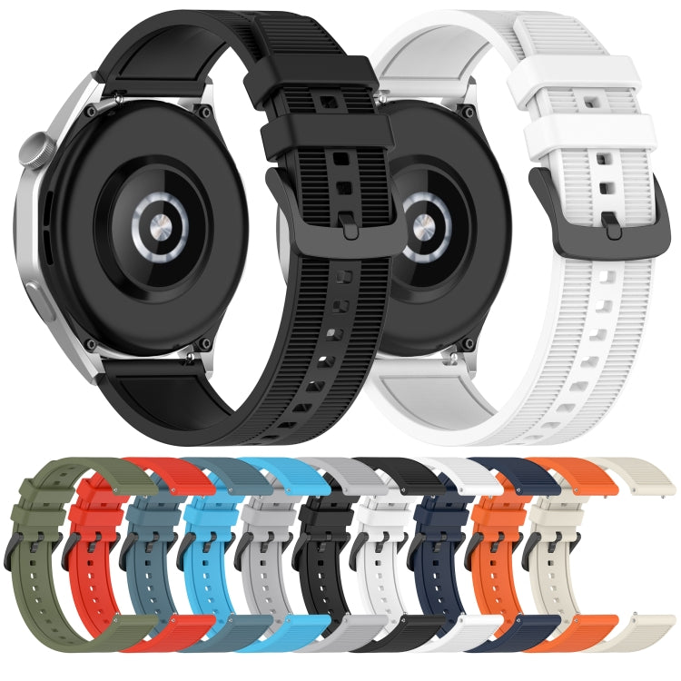 For Huawei Watch GT3 46mm 22mm Textured Silicone Solid Color Watch Band(Midnight Blue) - Watch Bands by PMC TechLife | Online Shopping South Africa | PMC TechLife
