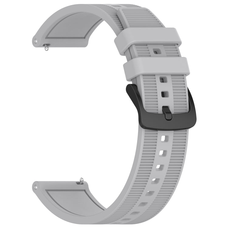 For Xiaomi MI Watch Sport 22mm Textured Silicone Solid Color Watch Band(Grey) - Watch Bands by PMC TechLife | Online Shopping South Africa | PMC TechLife | Buy Now Pay Later Mobicred