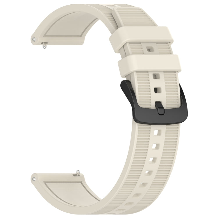 For Xiaomi MI Watch Sport 22mm Textured Silicone Solid Color Watch Band(Starlight) - free shipping - PMC TechLife - Order now!