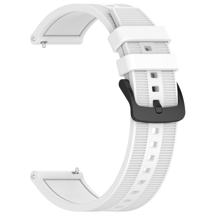 For Garmin Vivoactive 4 22mm Textured Silicone Solid Color Watch Band(White) - Watch Bands by PMC Jewellery | Online Shopping South Africa | PMC Jewellery