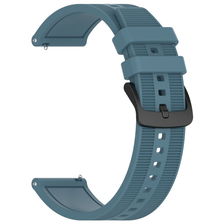 For Garmin Vivoactive 4 22mm Textured Silicone Solid Color Watch Band(Rock Cyan) - Watch Bands by PMC Jewellery | Online Shopping South Africa | PMC Jewellery