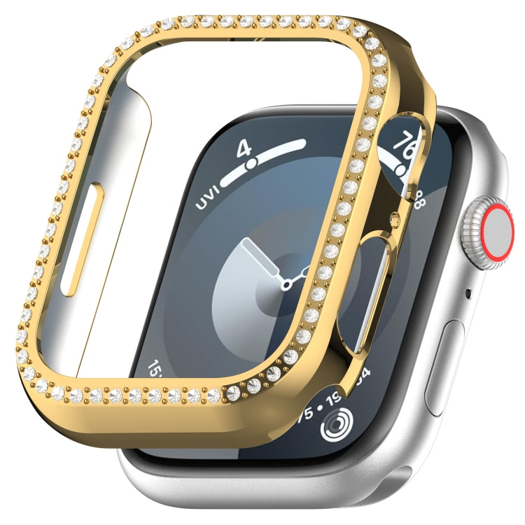 For Apple Watch Series 7 41mm Diamond Hollow PC Watch Case(Gold) - free shipping - PMC TechLife - Order now!
