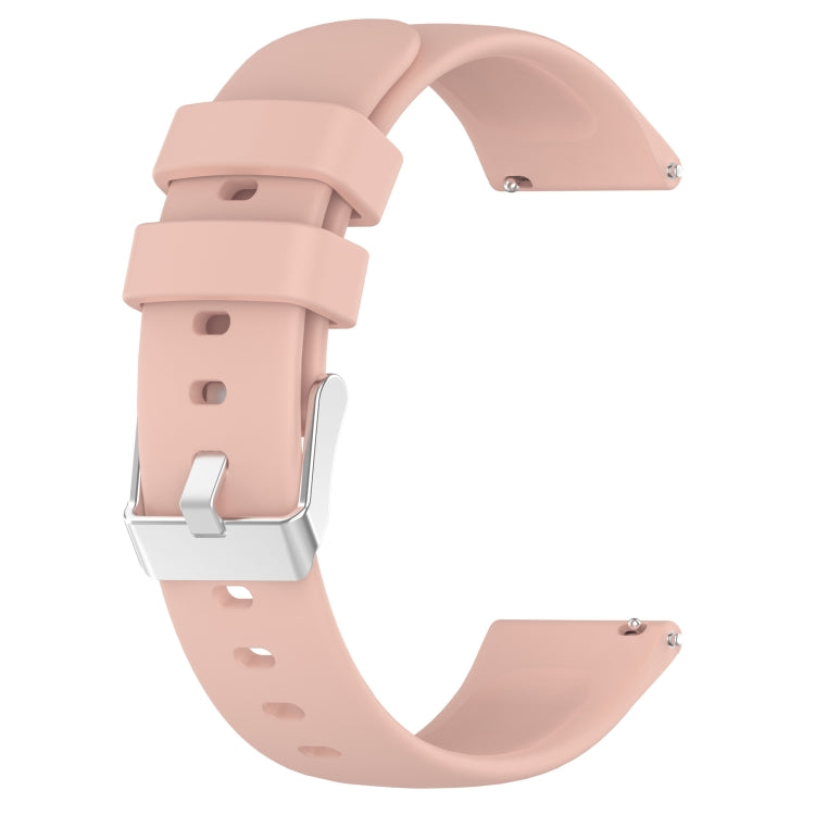 For Samsung Galaxy Watch 6 40mm 20mm Smooth Solid Color Silicone Watch Band(Pink) - free shipping - PMC TechLife - Order now!