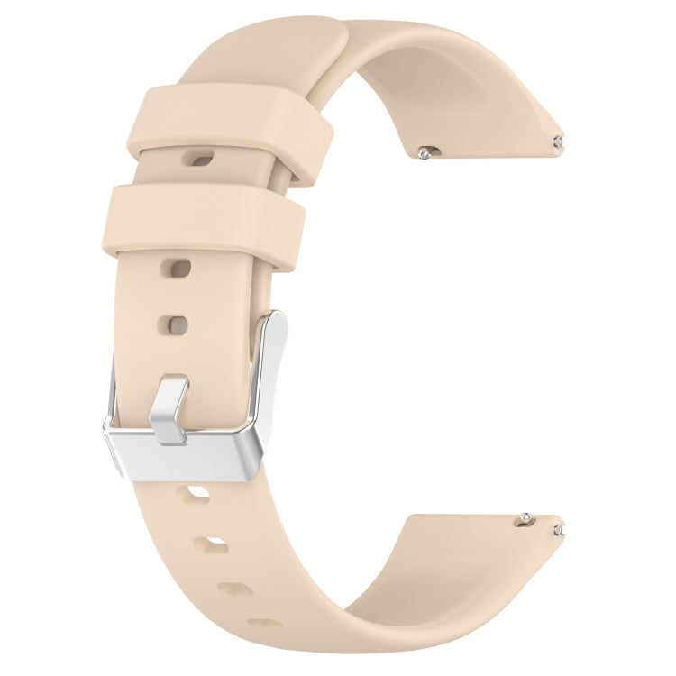 For Amazfit GTS 4 20mm Smooth Solid Color Silicone Watch Band(Beige) - free shipping - PMC TechLife - Order now!