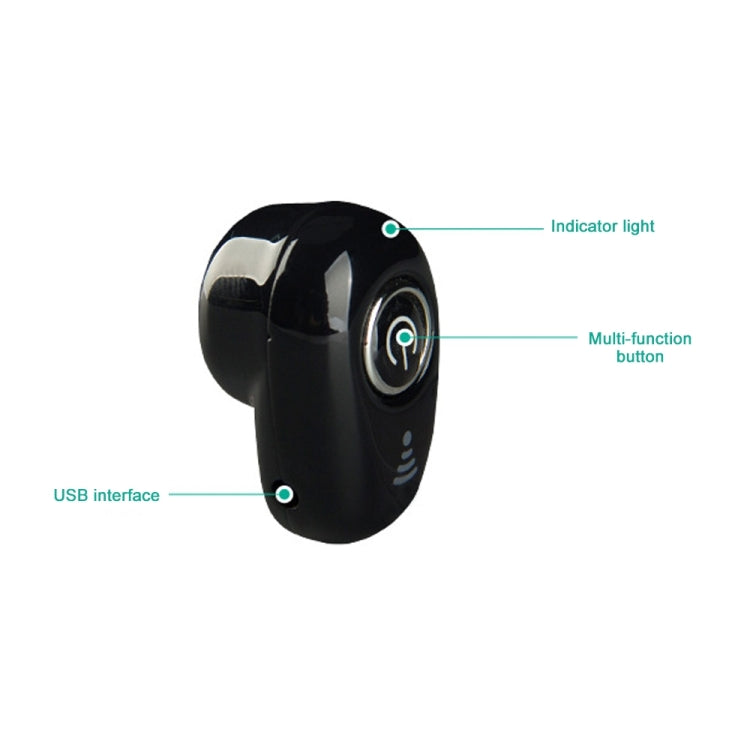S650 Second Generation Mini Invisible Bluetooth Earphone with Microphone(White) - Bluetooth Earphone by PMC TechLife | Online Shopping South Africa | PMC TechLife