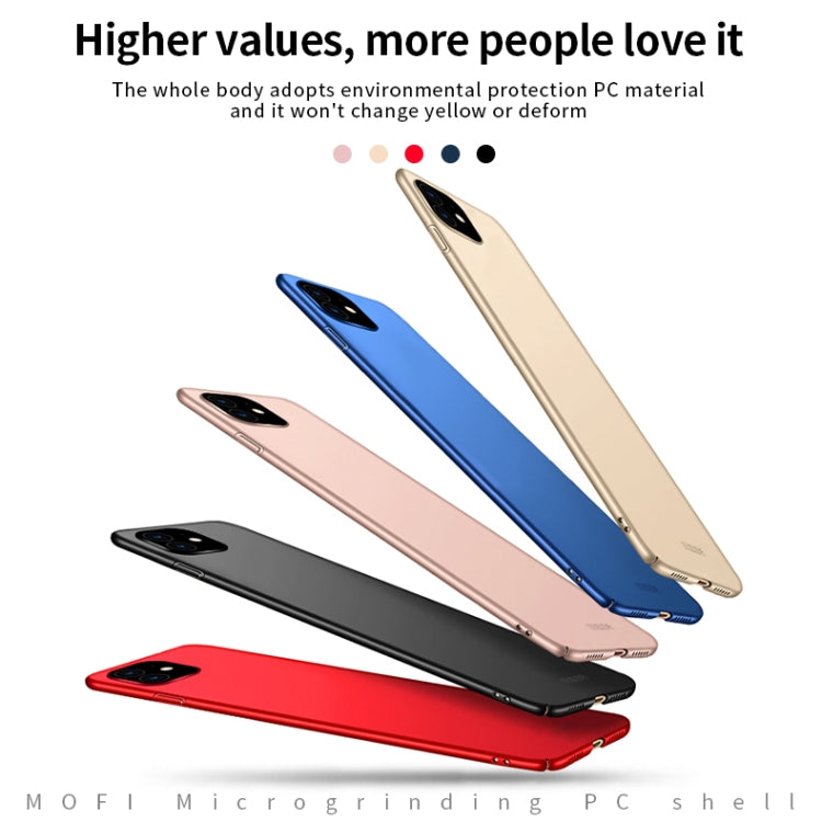 For iPhone 11 MOFI Frosted PC Ultra-thin Hard Case (Black) - iPhone 11 Cases by MOFI | Online Shopping South Africa | PMC Jewellery | Buy Now Pay Later Mobicred