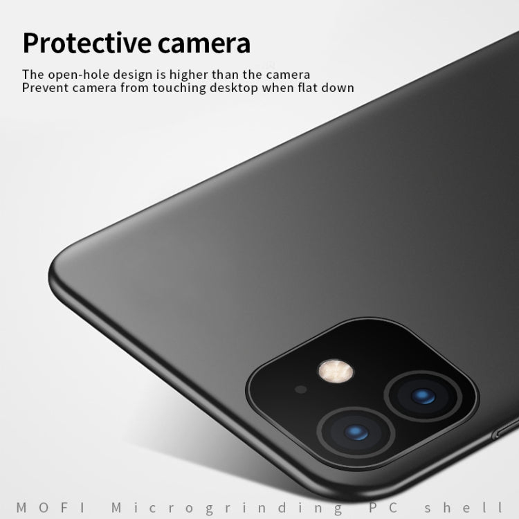 For iPhone 11 MOFI Frosted PC Ultra-thin Hard Case (Black) - iPhone 11 Cases by MOFI | Online Shopping South Africa | PMC Jewellery | Buy Now Pay Later Mobicred