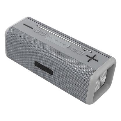 T9 Wireless Bluetooth 4.2 Speaker 10W Portable Sound Box FM Digital Radio 3D Surround Stereo, Support Handsfree & TF & AUX(Gray) - Desktop Speaker by PMC Jewellery | Online Shopping South Africa | PMC Jewellery