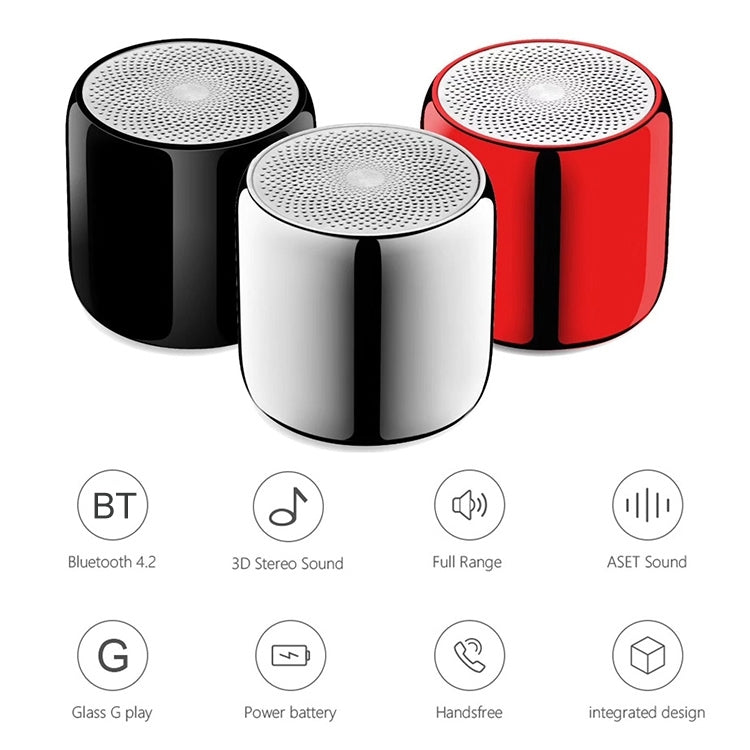 M1 Mini Bluetooth Subwoofer Speaker Portable Aluminium Alloy Wireless TWS Bluetooth, Support Handfree Call(Dream Red) - Mini Speaker by PMC Jewellery | Online Shopping South Africa | PMC Jewellery