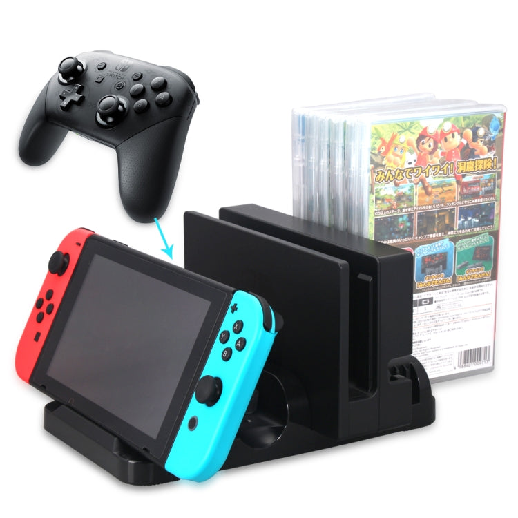 Multi-function Charging Dock Game Disc Storage Stand For Nintendo Switch Game Accessories - Charger & Power by DOBE | Online Shopping South Africa | PMC Jewellery