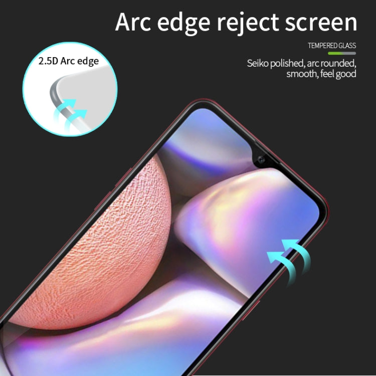 For Galaxy A10S PINWUYO 9H 2.5D Full Screen Tempered Glass Film(Black) - Galaxy Tempered Glass by PINWUYO | Online Shopping South Africa | PMC Jewellery | Buy Now Pay Later Mobicred