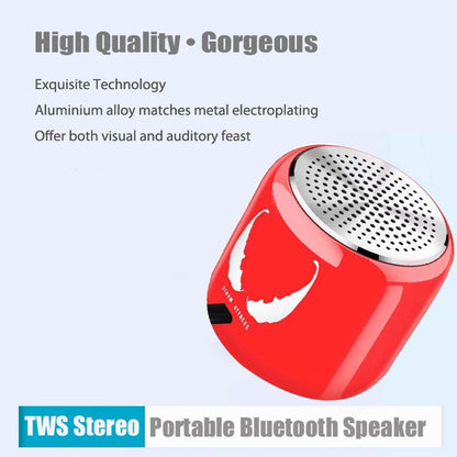 M9 Bluetooth5.0 Subwoofer Portable Speaker Aluminium Alloy Body Music Player(Red) - Mini Speaker by PMC Jewellery | Online Shopping South Africa | PMC Jewellery