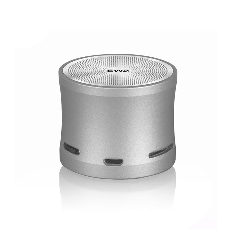 EWA A109M  Portable Bluetooth Speaker Wireless Heavy Bass Bomm Box Subwoofer Phone Call Surround Sound Bluetooth Shower Speaker(Silver) - Mini Speaker by EWA | Online Shopping South Africa | PMC Jewellery | Buy Now Pay Later Mobicred