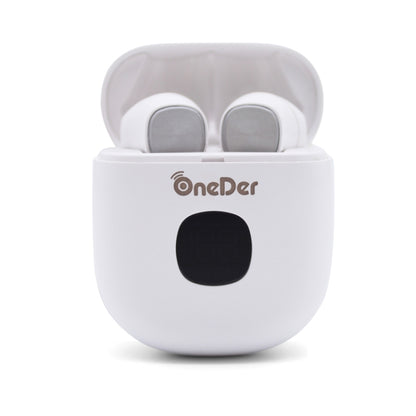 Oneder W16 TWS Bluetooth 5.0 Wireless Bluetooth Earphone with Charging Box, Support HD Call & LED Display Battery(White) - TWS Earphone by OneDer | Online Shopping South Africa | PMC Jewellery