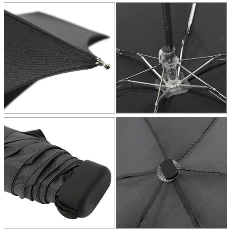 Mini Capsule Pocket Umbrella Windproof Foldable Travel Compact Umbrella(Black) - Umbrellas by PMC TechLife | Online Shopping South Africa | PMC TechLife | Buy Now Pay Later Mobicred