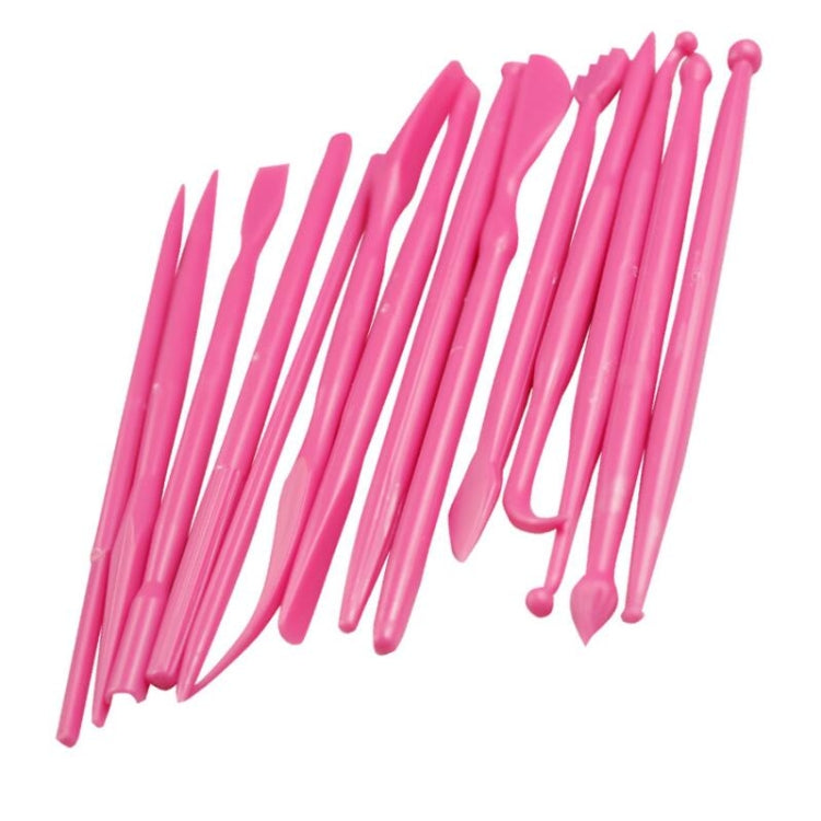 2 Sets Mini Fondant Styling Engraving Group Tools Cake Engraving Pen(14pcs / Set)(Rose Red) - free shipping - PMC TechLife - Order now!