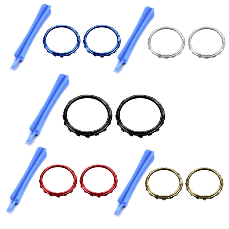 For Xbox One Elite 5pairs 3D Replacement Ring + Screwdriver Handle Accessories, Colour:Red Plating - XBOX Spare Parts by PMC TechLife | Online Shopping South Africa | PMC TechLife