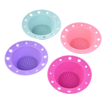 Beauty Tools Silicone Brush Tray Makeup Brush Special Cleaning Bowl(Blue) - Tools by PMC Jewellery | Online Shopping South Africa | PMC Jewellery