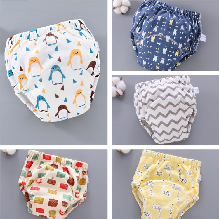 6 Layer Baby Diaper Waterproof  Reusable Cloth Diapers Baby Cotton Training  Underwear Pants Diaper M（6-12KG）(Trojan) - Children Underwear by PMC Jewellery | Online Shopping South Africa | PMC Jewellery