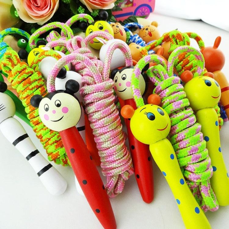 Cartoon Lovely Skipping Ropes Outdoor Game Toys Wood Handle Kids Sport Fitness Jumping Ropes, Random Style Delivery - Toy Sports by PMC Jewellery | Online Shopping South Africa | PMC Jewellery