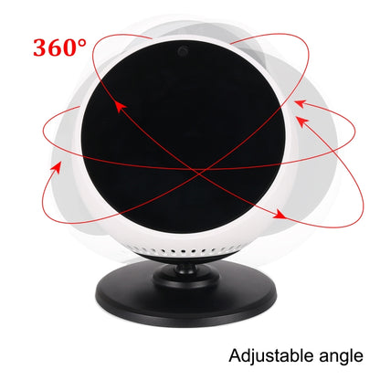 A311 For Amazon Echo Spot Angle Adjustable Bluetooth Speaker Magnets Bracket(Black) - Speaker Bracket by PMC Jewellery | Online Shopping South Africa | PMC Jewellery