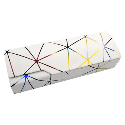 Lattice Pattern Portable Glasses Box(Dazzle White) - Eyeglass Storages by PMC Jewellery | Online Shopping South Africa | PMC Jewellery