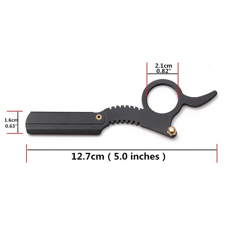 Stainless Steel Vintage Razor Thumb Razor(Black) - free shipping - PMC TechLife - Order now!