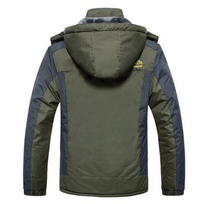 Winter Fleece Military Jackets Men Windproof Waterproof Outwear Parka Windbreaker Warm Coat, Size:XXXXXXL(Red) - Loose Coat by PMC Jewellery | Online Shopping South Africa | PMC Jewellery