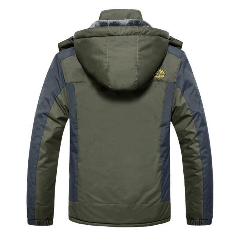 Winter Fleece Military Jackets Men Windproof Waterproof Outwear Parka Windbreaker Warm Coat, Size:XXXXXXL(Black) - Loose Coat by PMC Jewellery | Online Shopping South Africa | PMC Jewellery