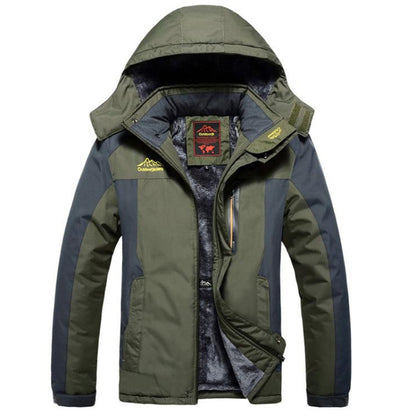 Winter Fleece Military Jackets Men Windproof Waterproof Outwear Parka Windbreaker Warm Coat, Size:XXXXXXL(Army Green) - Loose Coat by PMC Jewellery | Online Shopping South Africa | PMC Jewellery