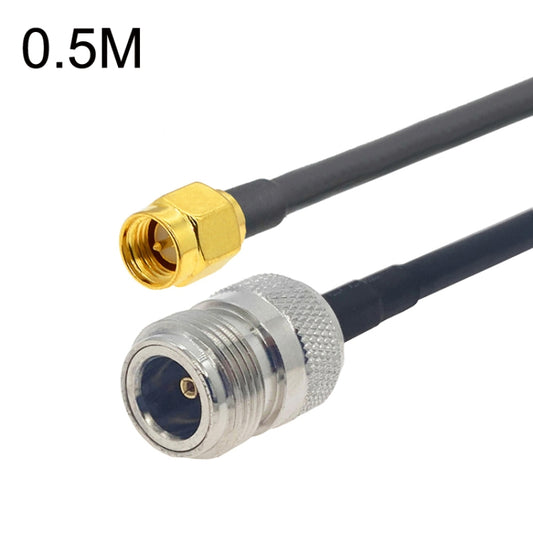 SMA Male to N Female RG58 Coaxial Adapter Cable, Cable Length:0.5m - Connectors by PMC Jewellery | Online Shopping South Africa | PMC Jewellery