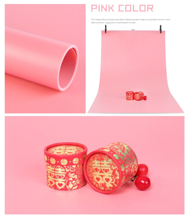 70x140cm Shooting Background Board PVC Matte Board Photography Background Cloth Solid Color Shooting Props(Pink) -  by PMC Jewellery | Online Shopping South Africa | PMC Jewellery