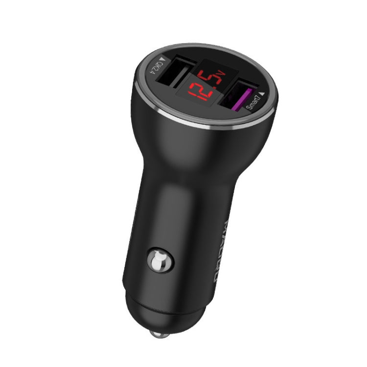 QIAKEY QK505L Dual Ports Fast Charge Car Charger(Black) - Car Charger by QIAKEY | Online Shopping South Africa | PMC Jewellery