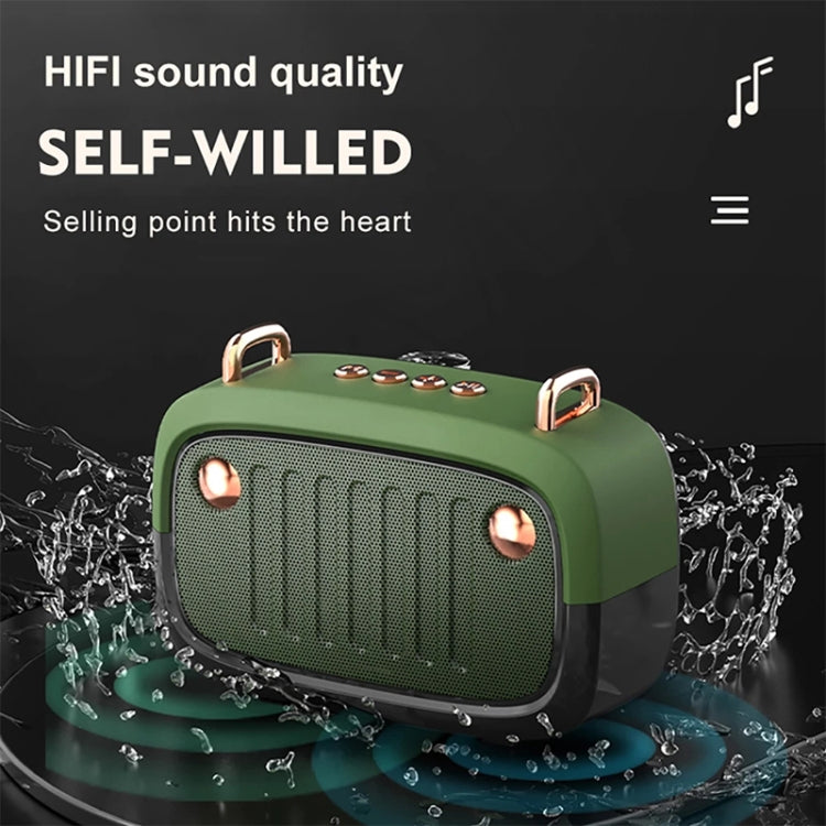 BS32D Wireless Bluetooth Speaker Cartoon Subwoofer Outdoor Card Portable Mini Speaker(Orange) - Mini Speaker by PMC Jewellery | Online Shopping South Africa | PMC Jewellery