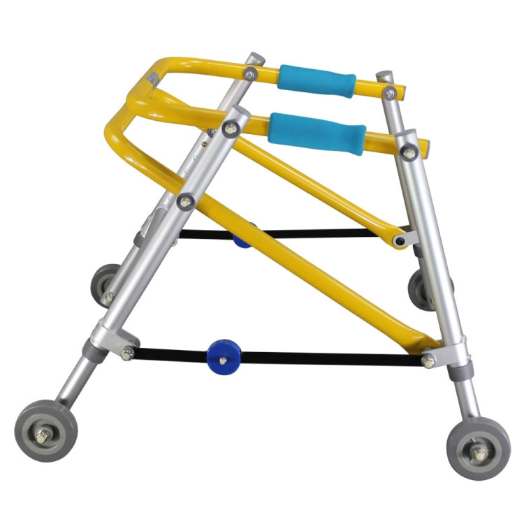 Directional Four-wheel Walker With Cerebral Palsy Children Rehabilitation Training Equipment Walker Standing Frame, Specification: 4071 Large(Foggy Silver) - Mobility Aids by PMC Jewellery | Online Shopping South Africa | PMC Jewellery