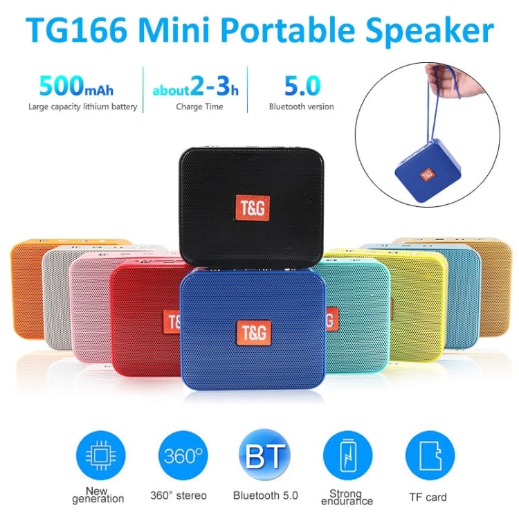 T&G TG166 Color Portable Wireless Bluetooth Small Speaker(Pink) - Mini Speaker by T&G | Online Shopping South Africa | PMC Jewellery
