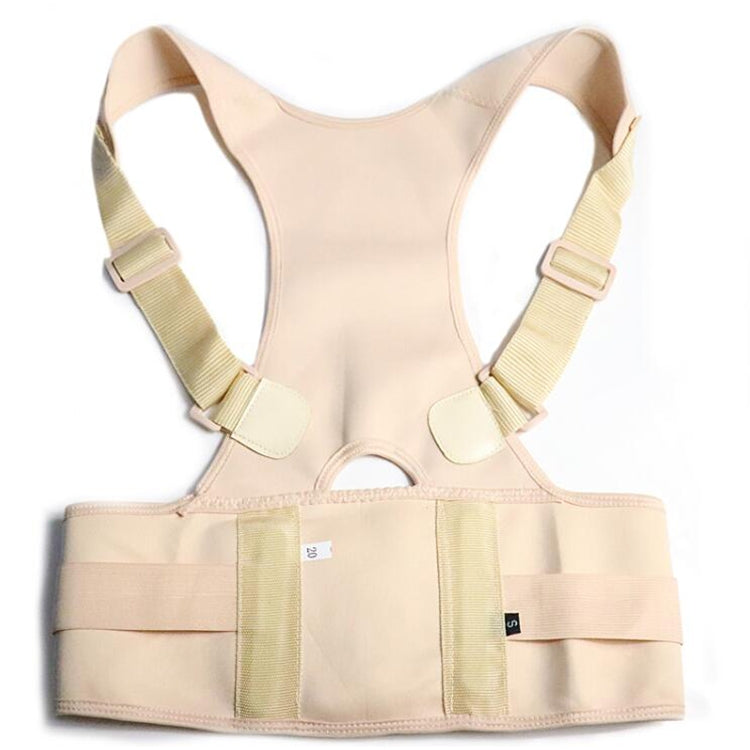 Male Female Adjustable Magnetic Posture Corrector Corset Back Men Brace Back Shoulder Belt Lumbar Support Straight, Size:M (Skin Color) - Corrector by PMC Jewellery | Online Shopping South Africa | PMC Jewellery