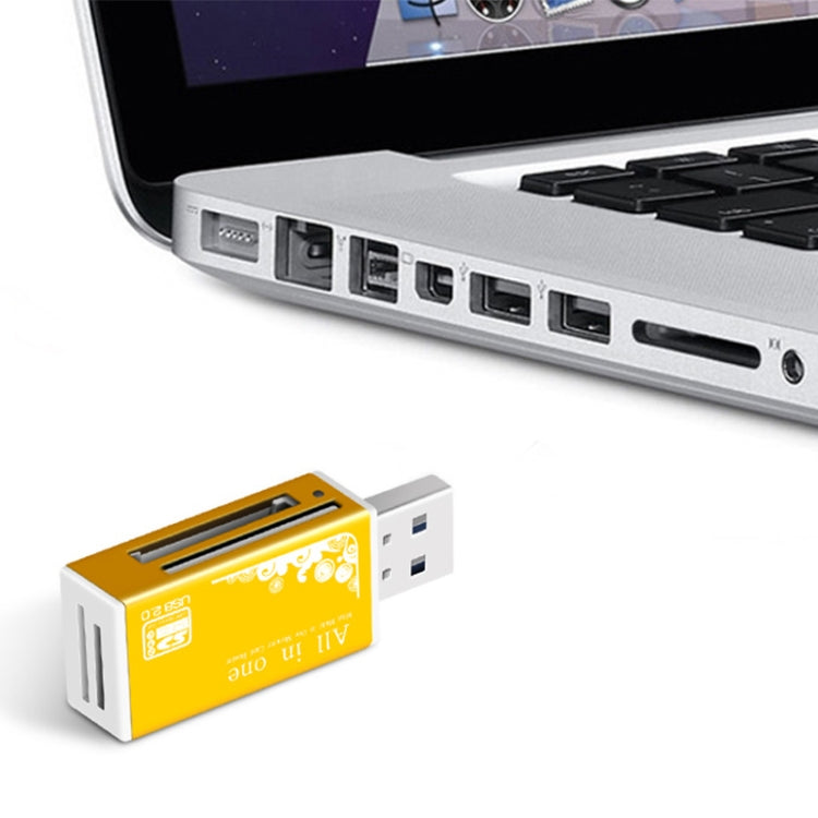 Multi in 1 Memory SD Card Reader for Memory Stick Pro Duo Micro SD,TF,M2,MMC,SDHC MS Card(Black) -  by PMC TechLife | Online Shopping South Africa | PMC TechLife