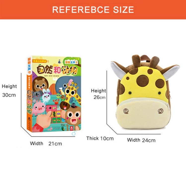 Kids 3D Animal Velvet Backpacks Children Cartoon Kindergarten Toys Gifts School Bags(Hippo) - Kids Bags by PMC Jewellery | Online Shopping South Africa | PMC Jewellery