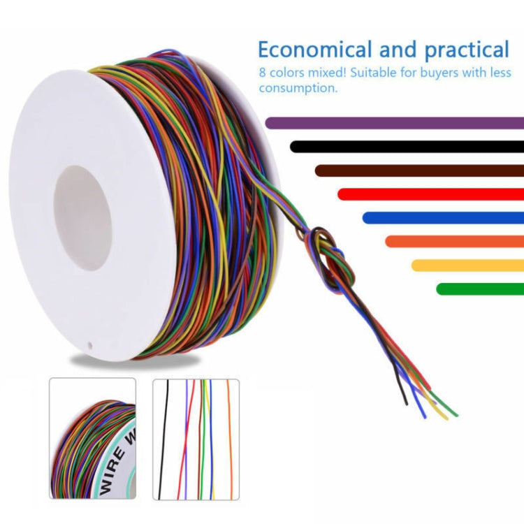 8 Colors 30AWG Wire Tinned Copper Solid PVC Insulation Wrapping Wire - Welding Wire by PMC Jewellery | Online Shopping South Africa | PMC Jewellery